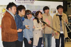 パープルライト点灯式の様子