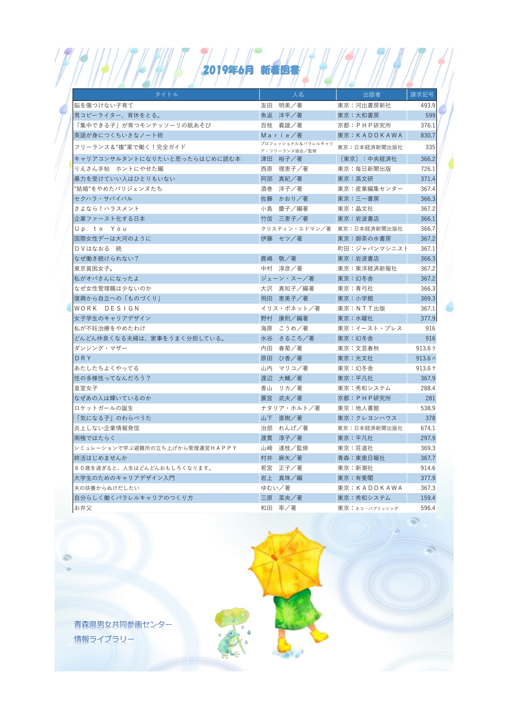 R1新着図書リスト - 6月-1